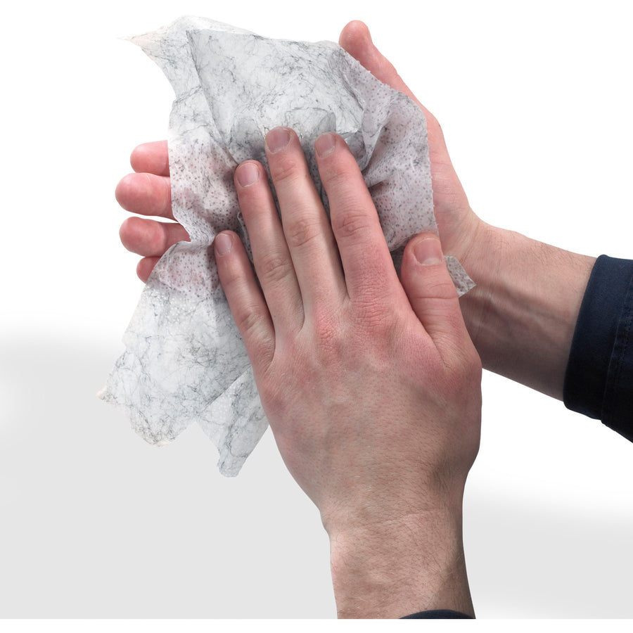 Gojo® Scrubbing Towels 10.50" Width x 13" Length - White - 72/Tub - 6 / Carton (639606CT)