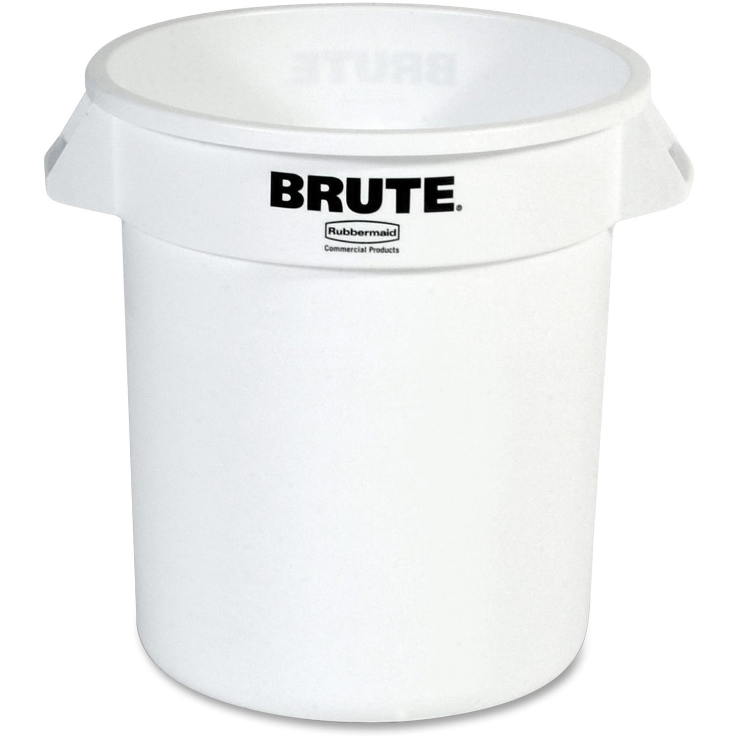 Rubbermaid Commercial Brute 10-Gallon Vented Container 10 gal Capacity - Round - Tear Resistant, Reinforced, UV Coated, Damage Resistant, Warp Resistant, Handle, Warp Resistant, Damage Resistant, Crack Resistant, Handle - 17.3" Height x 15.6" D (261000WH)