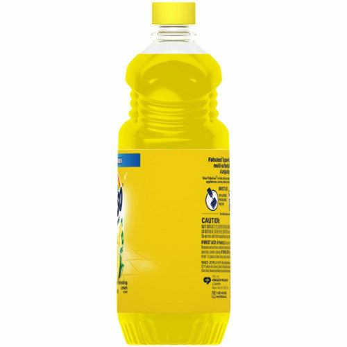 Fabuloso® Multi-Purpose Cleaner, Lemon Scent, 56 oz. Bottle 56 fl oz (1.8 quart) - Lemon Scent - Rinse-free, Residue-free, Long Lasting - Yellow - 1 Bottle (MX06157A)