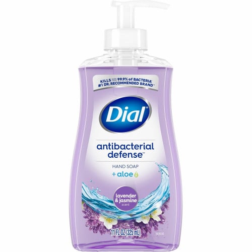 Dial Antibacterial Defense Liquid Hand Soap 11 fl oz - Bacteria Remover - Hand - Antibacterial - Lavender - Recycled - Cruelty-free, Paraben-free, Phthalate-free, Silicone-free - 12 / Carton (20934CT)