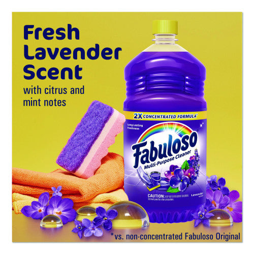 Fabuloso Multi-Use Cleaner, Lavender Scent, 16.9 oz Bottle, 24/Carton (53105)
