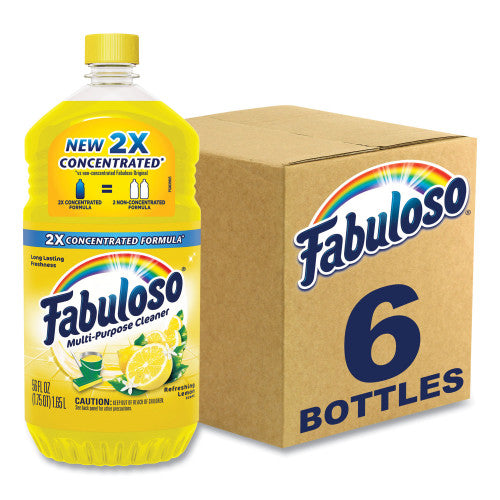 Fabuloso® Multi-Use Cleaner, Lemon Scent, 56 oz, 6 Bottles (MX06157CT)