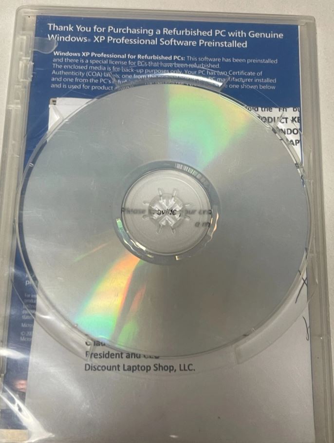 Windows XP Professional Includes SP3 Refurbished PCs Genuine Product Key