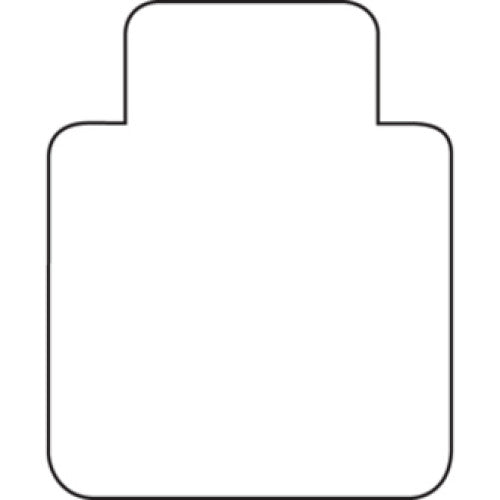 Lorell Low Pile Standard Lip Economy Chairmat Carpeted Floor - 48" Length x 36" Width x 0.095" Thickness - Lip Size 10" Length x 19" Width - Rectangular - Vinyl - Clear - 1 Each (LLR02156)