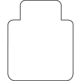 Lorell Low Pile Standard Lip Economy Chairmat Carpeted Floor - 48" Length x 36" Width x 0.095" Thickness - Lip Size 10" Length x 19" Width - Rectangular - Vinyl - Clear - 1 Each (LLR02156)