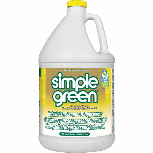 Simple Green Industrial Cleaner/Degreaser For Washable Surface - Concentrate - 128 fl oz (4 quart) - Lemon Scent - Recommended For: Coffee Remover, Lipstick Remover, Ink Remover, Grease Remover - Non-toxic - Lemon - 1 Each (14010)