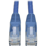 Eaton Tripp Lite Series Cat6 Gigabit Snagless Molded (UTP) Ethernet Cable (RJ45 M/M), PoE, Blue, 50 ft. (15.24 m) 50 ft Category 6 Network Cable - First End: 1 x RJ-45 Network - Male - Second End: 1 x RJ-45 Network - Male - Blue - 1 Each (N201050BL)