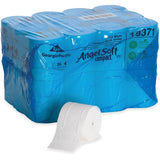 Angel Soft® Pro Coreless Toilet Paper, 2-Ply, 750 Sheets, 36 Rolls 2 Ply - 3.85" Width x 4.05" Length - 750 Sheets/Roll - 4.75" Roll Diameter - 1/2" Core - White - 36 Rolls Per Carton - 36 / Carton (19371)
