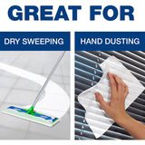 Swiffer Max Dry Cloth Refills 17.9" Width x 10" Depth - Cloth - White - 16 / Box (37109)