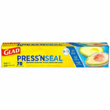 Glad Press'n Seal Food Plastic Wrap 11.80" Width x 71.10 ft Length - Durable, Freezer Safe, Microwave Safe, Cutting Edge - Plastic - Clear - 1 Each (70441)