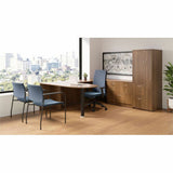 Lorell Essentials Peninsula Post Box 2/2 x 5.88" Width x 5.88" Depth x 28" Height x 3.50" Diameter - Black - 1 Each (LLR69381)