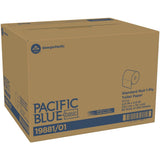 Georgia Pacific Professional Pacific Blue Basic Embossed Bathroom Tissue, Septic Safe, 1-Ply, White, 550/Roll, 80 Rolls/Carton (1988101)