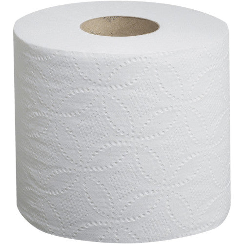 Georgia Pacific Professional Pacific Blue Basic Embossed Bathroom Tissue, Septic Safe, 1-Ply, White, 550/Roll, 80 Rolls/Carton (1988101)