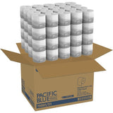 Georgia Pacific Professional Pacific Blue Basic Embossed Bathroom Tissue, Septic Safe, 1-Ply, White, 550/Roll, 80 Rolls/Carton (1988101)