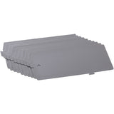 Lorell Lateral File Divider Kit 12.40" Width x 5" Height - Metal - Gray - 10 / Box (LLR60564)