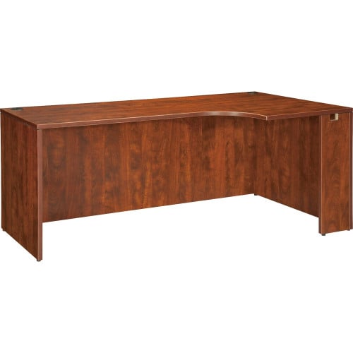 Lorell Essentials Series Right Corner Credenza 29.5" Height x 66.1" Width x 35.4" Depth - Finish: Cherry, Laminate - Leveling Glide (LLR69909)