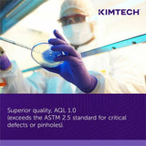 KIMTECH Purple Nitrile Exam Gloves 9.50" Glove Length - X-Large Size - For Right/Left Hand - Purple - Latex-free, Textured Fingertip, Non-sterile - For Laboratory Application, Chemotherapy - 90 / Box (55084)