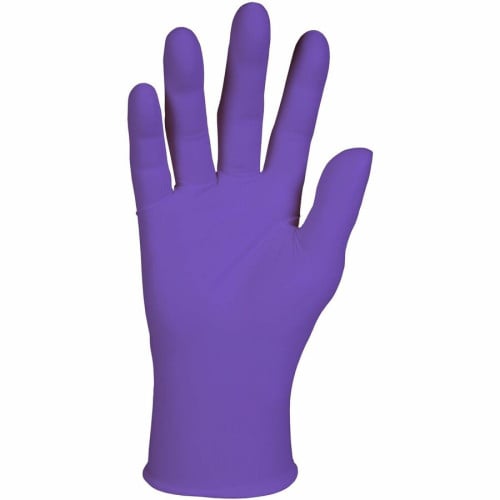 KIMTECH Purple Nitrile Exam Gloves 9.50" Glove Length - X-Large Size - For Right/Left Hand - Purple - Latex-free, Textured Fingertip, Non-sterile - For Laboratory Application, Chemotherapy - 90 / Box (55084)