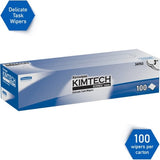 KIMTECH Delicate Task Wipers - Pop-Up Box For Laboratory - Absorbent - White/ - 100 / Box (34743)
