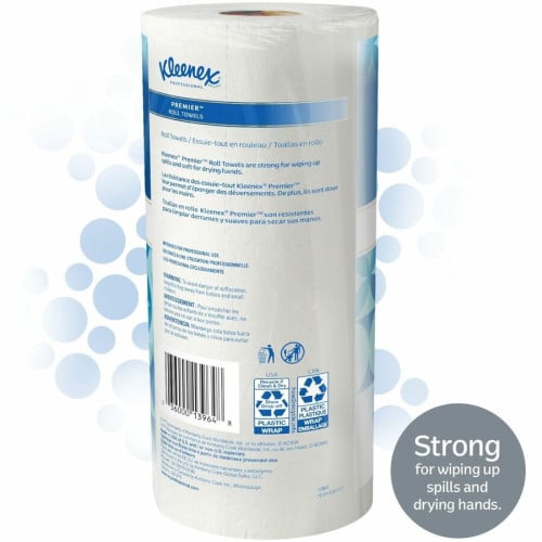 Kleenex Premier Kitchen Paper Towels 1 Ply - 10.40" Width x 11" Length - 70 Sheets/Roll - White - Paper - 1 Roll (13964)