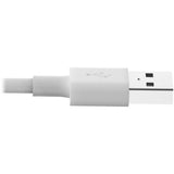 Eaton Tripp Lite Series USB-A to Lightning Sync/Charge Cable (M/M) - MFi Certified, White, 3 ft. (0.9 m) 3 ft Lightning/USB Data Transfer Cable for iPad, iPhone, iPod - First End: 1 x USB Type A - Male - Second End: 1 x Lightning - Male - MFI (M100003WH)