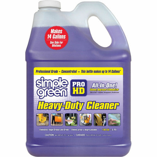 Simple Green Pro HD All-In-One Heavy-Duty Cleaner For Multipurpose - Concentrate - Liquid - 128 fl oz (4 quart) - Heavy Duty, Non-corrosive, Fragrance-free - Purple - 1 Each (13421)