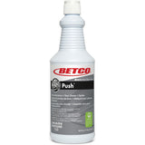 Betco Green Earth Push Enzyme Multi-Purpose Cleaner For Drain, Carpet, Upholstery - 32 fl oz (1 quart) - New Green Scent - Recommended For: Bacteria Remover, Protein Remover, Starch Remover, Oil Remover, Grease Remover, Gum Remover - Non-corrosi (1331200)