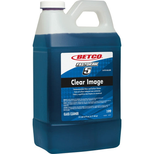 Betco Clear Image Glass Cleaner - FASTDRAW 5 For Glass, Mirror - Concentrate - 67.6 fl oz (2.1 quart) - Grape, Rain Fresh Scent - Recommended For: Smudge Remover, Fingerprint Remover, Grease Remover - Non Ammoniated, Non-scratching, Non-streakin (1994700)