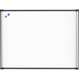 Lorell Magnetic Dry-erase Board 48" (4 ft) Width x 36" (3 ft) Height - Aluminum Steel Frame - Rectangle - Magnetic - Marker Tray - 1 Each (LLR52512)