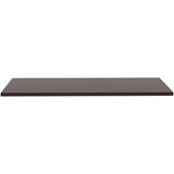 Lorell Training Tabletop Espresso Rectangle, Laminated Top - Adjustable Height - 48" Table Top Length x 24" Table Top Width x 1" Table Top Thickness - Assembly Required - 1 Each (LLR59639)