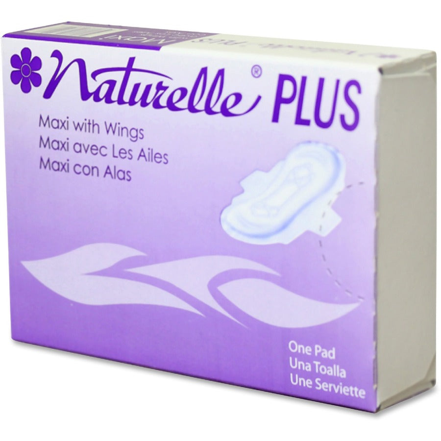 Impact Naturelle Plus Sanitary Napkins Individually Wrapped, Anti-leak, Highly Absorbent, Comfortable - 250 / Carton (25189973)