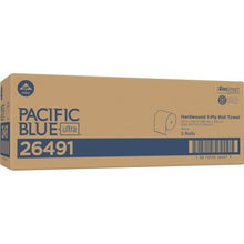 Pacific Blue Ultra High-Capacity Recycled Paper Towel Rolls 7.87" Width x 1150 ft Length - White - 3 Rolls Per Carton - 3 / Carton (26491)
