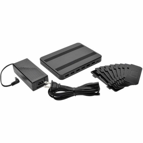 Eaton Tripp Lite Series 7-Port USB Charging Station with Quick Charge 3.0, USB-C Port, Device Storage, 5V 4A (60W) USB Charge Output 60 W - 230 V AC, 120 V AC Input - 5 V DC Output - 3 A - 1 Each (U280007CQCST)