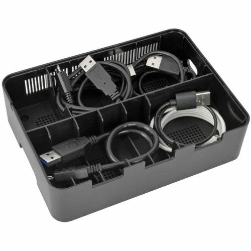 Eaton Tripp Lite Series 7-Port USB Charging Station with Quick Charge 3.0, USB-C Port, Device Storage, 5V 4A (60W) USB Charge Output 60 W - 230 V AC, 120 V AC Input - 5 V DC Output - 3 A - 1 Each (U280007CQCST)