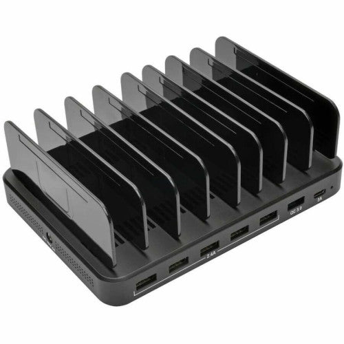 Eaton Tripp Lite Series 7-Port USB Charging Station with Quick Charge 3.0, USB-C Port, Device Storage, 5V 4A (60W) USB Charge Output 60 W - 230 V AC, 120 V AC Input - 5 V DC Output - 3 A - 1 Each (U280007CQCST)