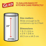 Glad ForceFlexPlus X-Large Kitchen Drawstring Trash Bags Fresh Clean with Febreze Freshness - Large Size - 20 gal Capacity - 32.01" Length x 24.02" Width - Drawstring Closure - Gray - Garbage, Kitchen, Office, Home - 30/Box - 1 Each (78913)