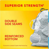 Glad ForceFlexPlus X-Large Kitchen Drawstring Trash Bags Fresh Clean with Febreze Freshness - Large Size - 20 gal Capacity - 32.01" Length x 24.02" Width - Drawstring Closure - Gray - Garbage, Kitchen, Office, Home - 30/Box - 1 Each (78913)