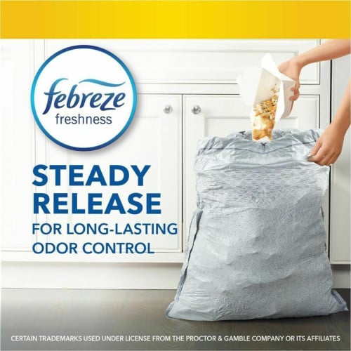 Glad ForceFlexPlus X-Large Kitchen Drawstring Trash Bags Fresh Clean with Febreze Freshness - Large Size - 20 gal Capacity - 32.01" Length x 24.02" Width - Drawstring Closure - Gray - Garbage, Kitchen, Office, Home - 30/Box - 1 Each (78913)