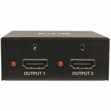 Eaton Tripp Lite Series 2-Port HDMI Splitter - HDCP 2.2, 4K @ 60 Hz, HDR, TAA 3840 × 2160 - 22.97 ft Maximum Operating Distance - 1 x HDMI In - 2 x HDMI Out - Metal - TAA Compliant (B118002UHD2)