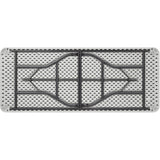 Lorell Ultra-Lite Banquet Table Light Gray Rectangle Top - Dark Gray Base - 600 lb Capacity - 72" Table Top Width x 30" Table Top Depth x 2" Table Top Thickness - 29" Height - Indoor - Gray - High-density Polyethylene (HDPE) Top Material - 1 Ea (LLR66655)