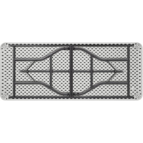 Lorell Ultra-Lite Banquet Table Light Gray Rectangle Top - Dark Gray Base - 600 lb Capacity - 72" Table Top Width x 30" Table Top Depth x 2" Table Top Thickness - 29" Height - Indoor - Gray - High-density Polyethylene (HDPE) Top Material - 1 Ea (LLR66655)