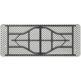 Lorell Ultra-Lite Banquet Table Light Gray Rectangle Top - Dark Gray Base - 600 lb Capacity - 72" Table Top Width x 30" Table Top Depth x 2" Table Top Thickness - 29" Height - Indoor - Gray - High-density Polyethylene (HDPE) Top Material - 1 Ea (LLR66655)