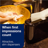 Tork® Xpress Countertop Hand Towel Dispenser, Black Multifold Dispenser - 7.9" Height x 12.7" Width x 4.6" Depth - Plastic - Black - Compact, Lockable - 1 Each (302028)