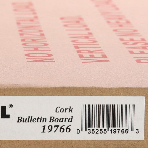 Lorell Bulletin Board 18" Board Height x 24" Board Width - Cork Surface - Long Lasting, Warp Resistant - Brown Oak Frame - 1 Each (LLR19766)