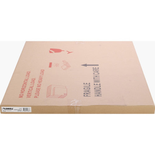 Lorell Bulletin Board 18" Board Height x 24" Board Width - Cork Surface - Long Lasting, Warp Resistant - Brown Oak Frame - 1 Each (LLR19766)