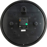 Lorell 12-1/2" Slimline Wall Clock Analog - Quartz - Black Case - Modern Style (LLR61008)