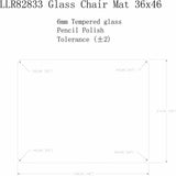 Lorell Tempered Glass Chairmat