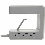 Eaton Tripp Lite Series 6-Outlet Surge Protector w/2 USB-A (4.8A Shared) & 1 USB-C (3A) - 8 ft. (2.43 m) Cord, 1080 Joules, Desk Clamp 6 x NEMA 5-15R, 2 x USB - 1800 VA - 1080 J - 120 V AC Input - 8 ft (TLP648USBC)