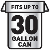 Glad ForceFlexPlus Large Drawstring Trash Bags Large Size - 30 gal Capacity - 0.90 mil (23 Micron) Thickness - Drawstring Closure - Black - Home, Office, Can - 25/Box - 6 / Carton (70359CT)