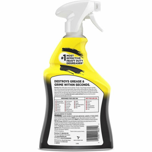 Easy-Off Cleaner Degreaser Ready-To-Use - 32 fl oz (1 quart) - Heavy Duty - Clear - 1 Each (99624)